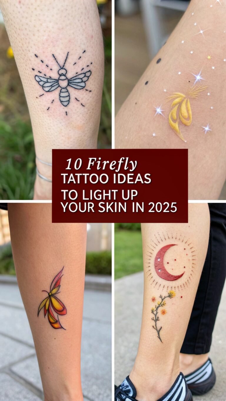 10 Firefly Tattoo Ideas to Light Up Your Skin in 2025