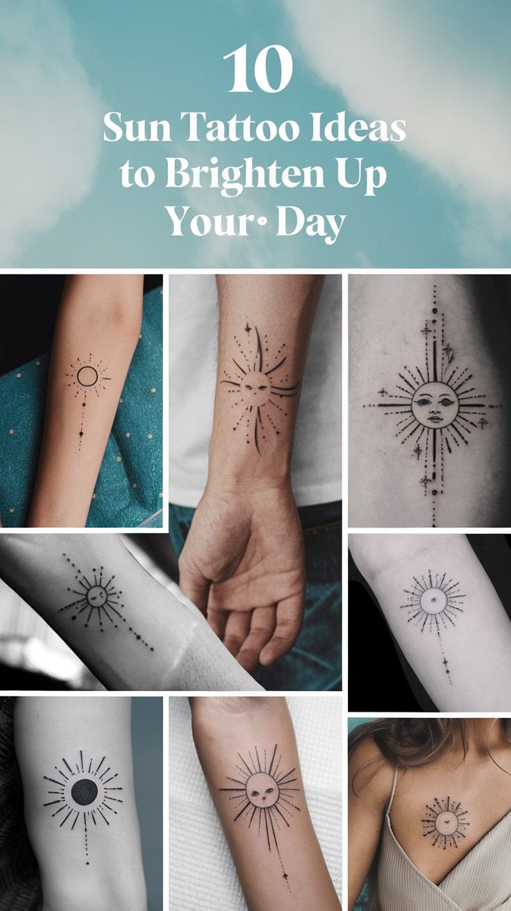 10 Sun Tattoo Ideas to Brighten Up Your Day