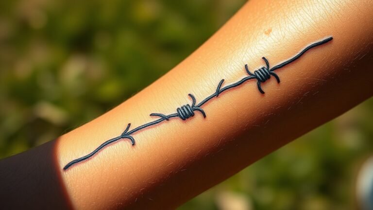 barbed wire tattoo symbolism explained