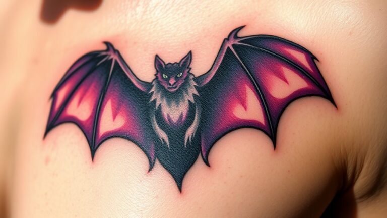 bat tattoo symbolism significance