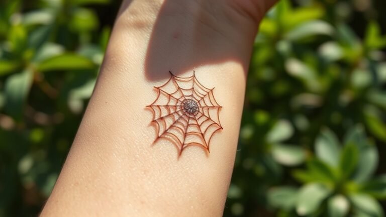 cobweb tattoo symbolism explained