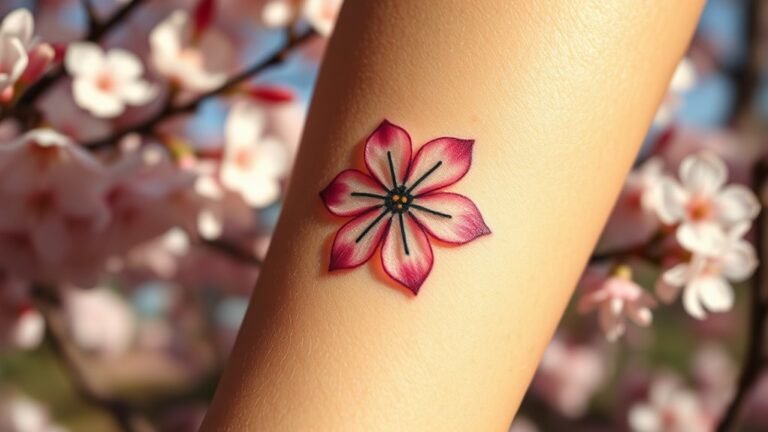 sakura blossom tattoo symbolism