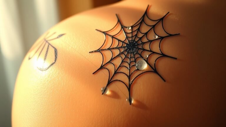 spiderweb tattoo significance explained